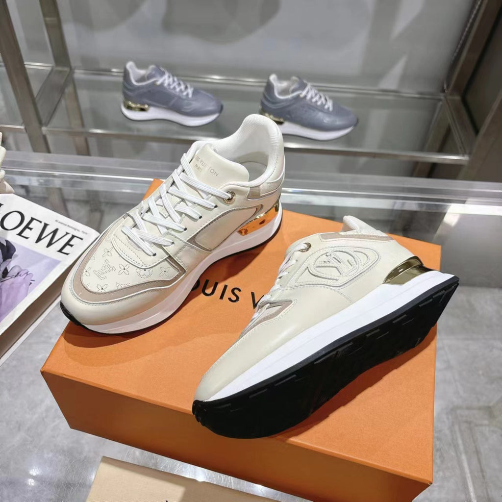 Louis Vuitton LV Run Away Sneaker - Cream/Gold
