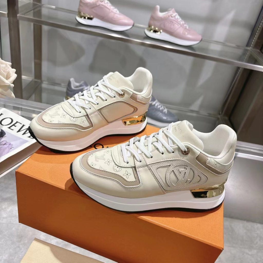 Louis Vuitton LV Run Away Sneaker - Cream/Gold