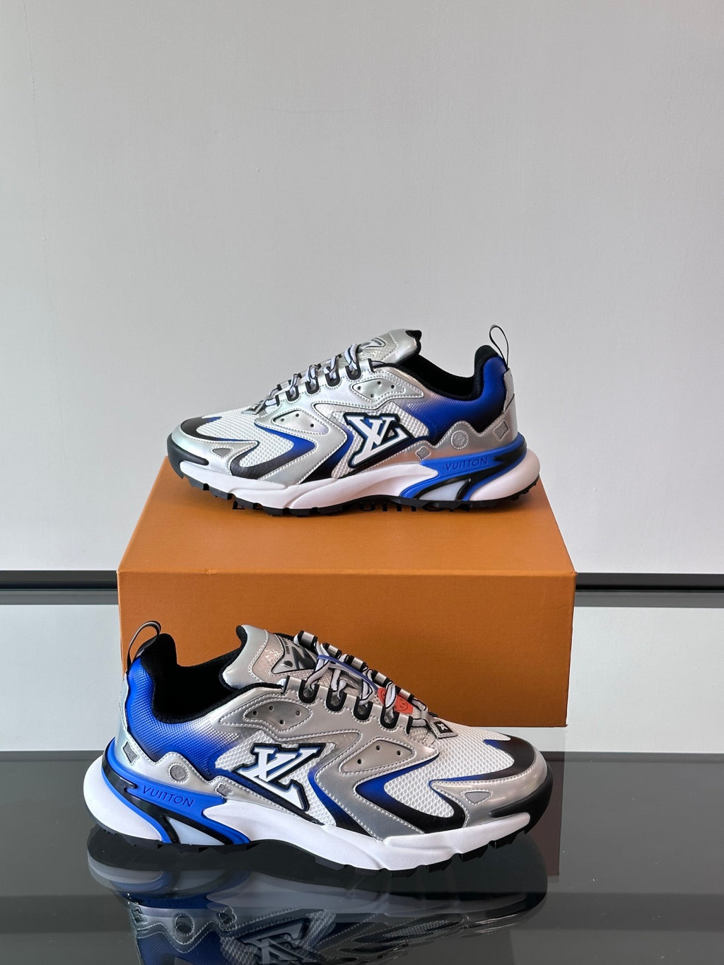 Louis Vuitton LV Run Away Pulse Sneaker - Grey/Blue