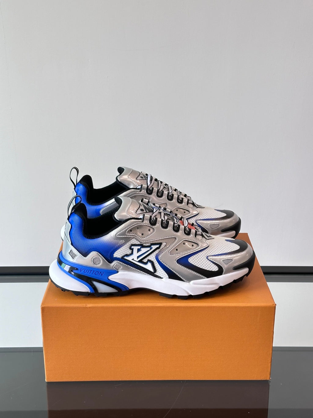 Louis Vuitton LV Run Away Pulse Sneaker - Grey/Pink