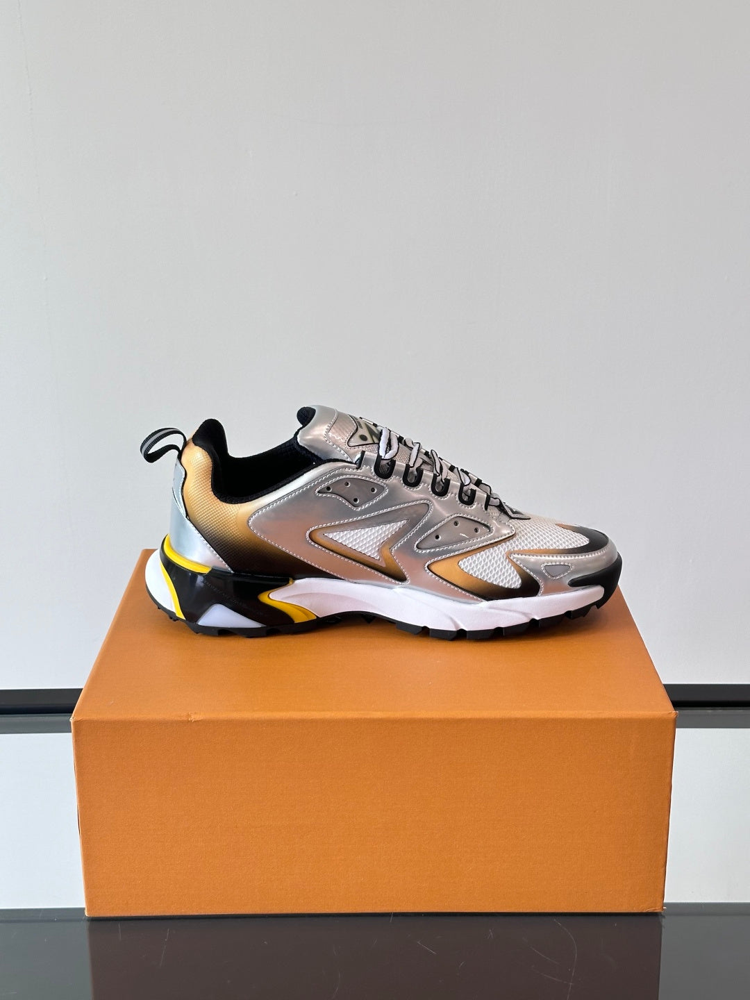 Louis Vuitton Run Away Sneaker - Silver Yellow
