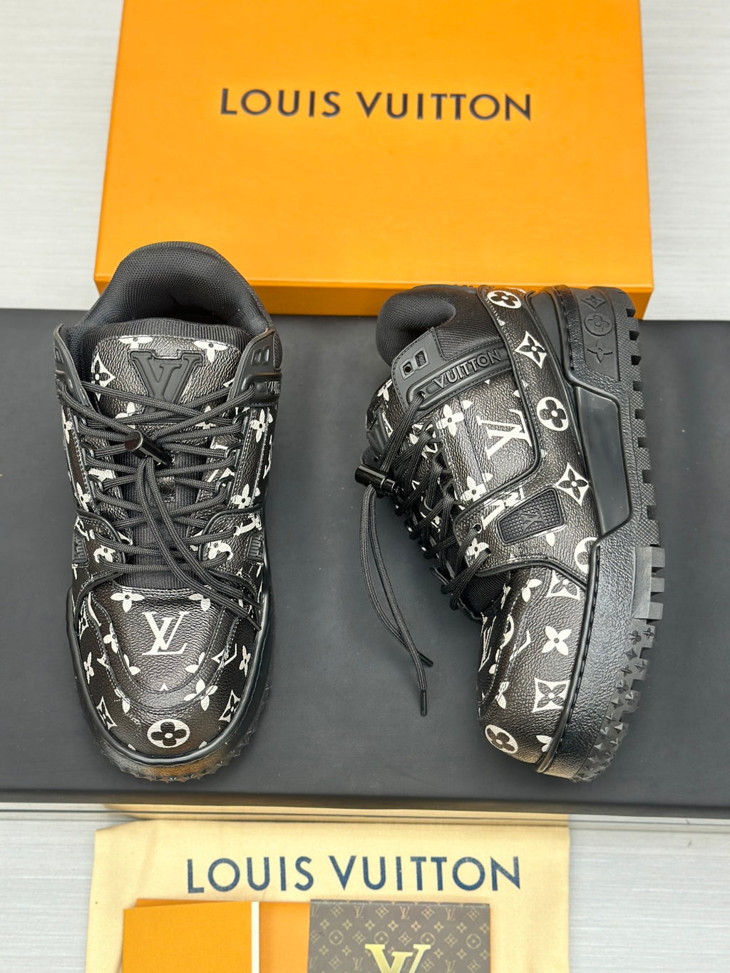 Louis Vuitton Monogram Sneaker - Black White