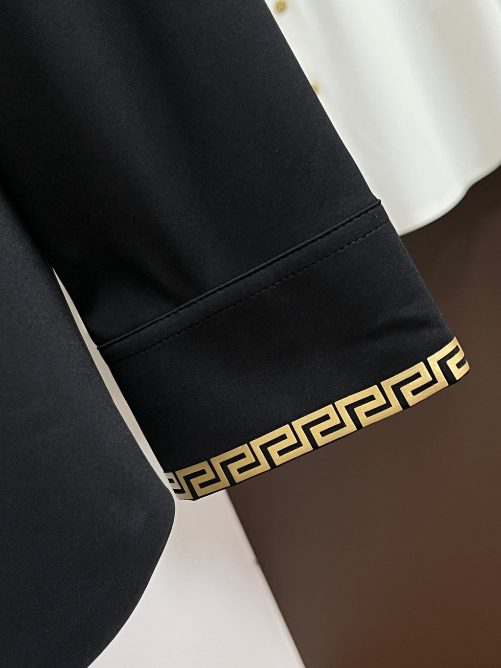 Versace Black Medusa Logo Dress Shirt