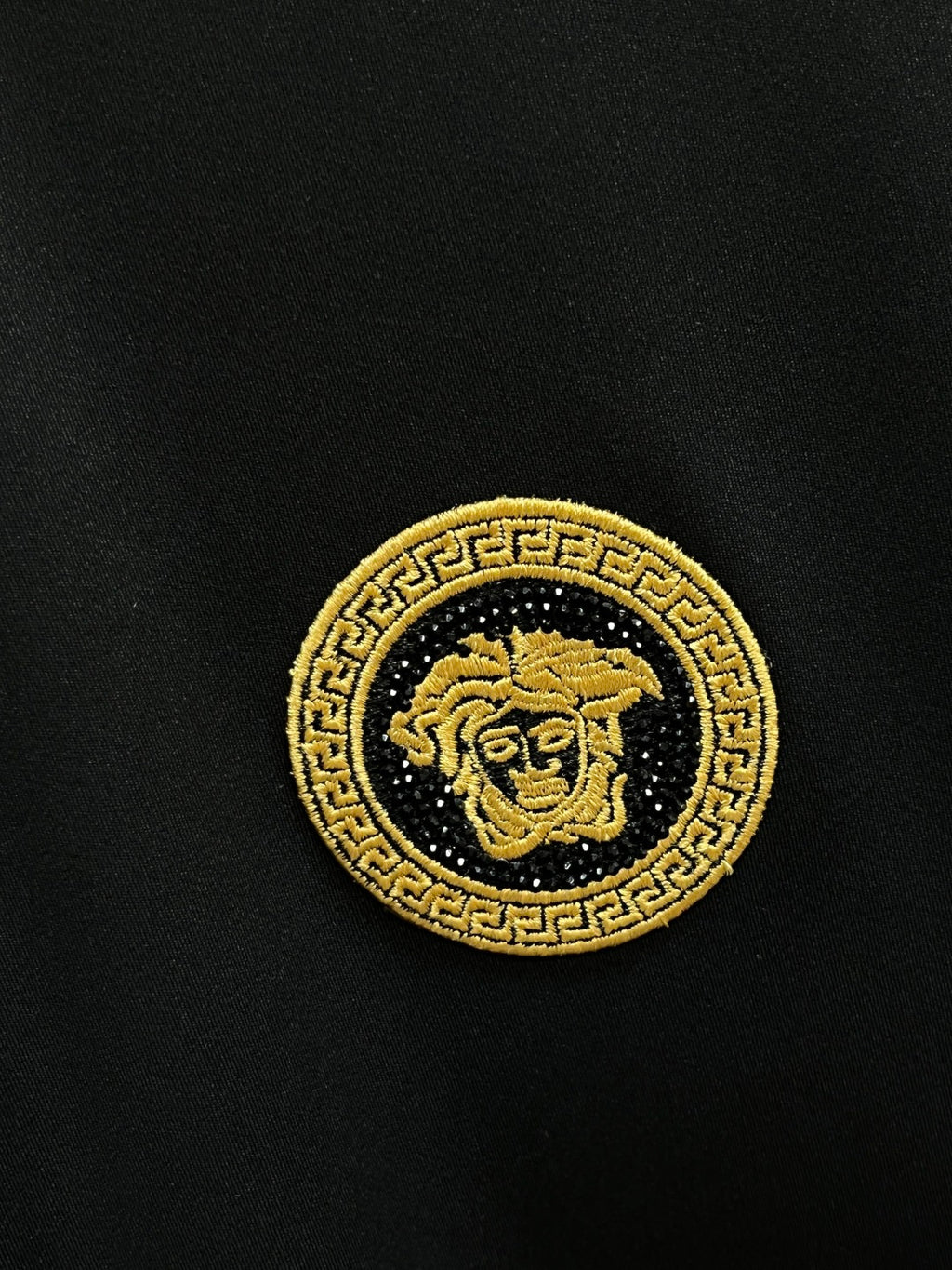 Versace Black Medusa Logo Dress Shirt