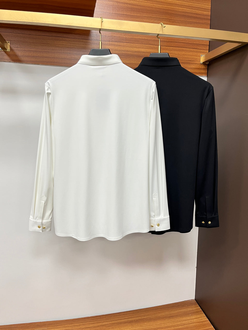 Louis Vuitton Black Monogram Embroidered Dress Shirt