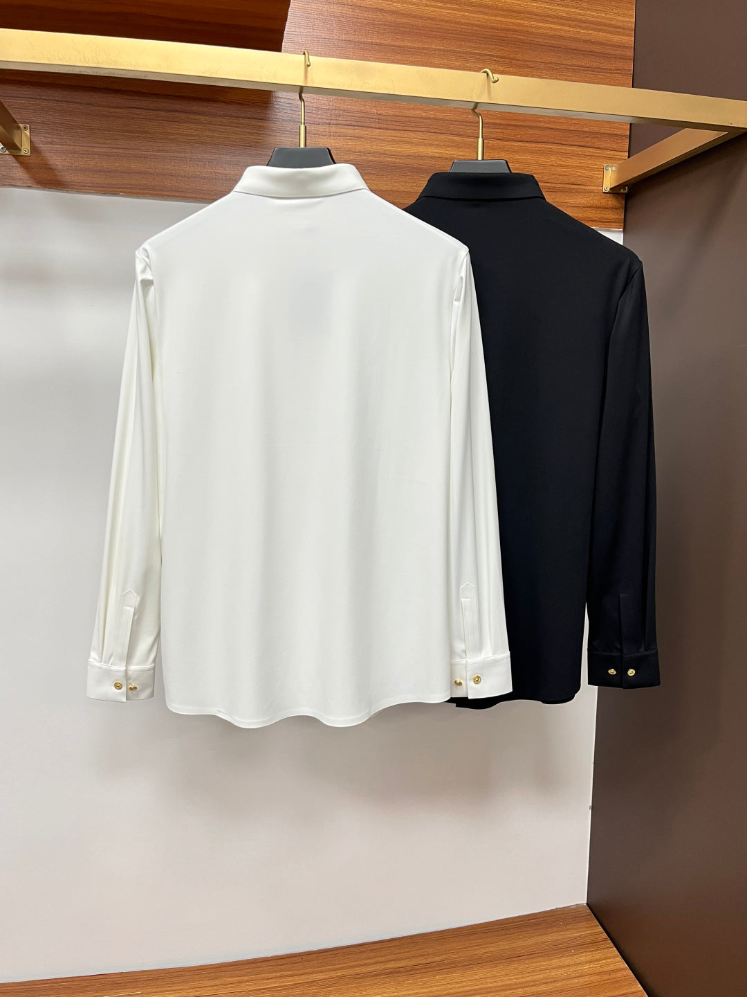 Louis Vuitton Black Monogram Embroidered Dress Shirt