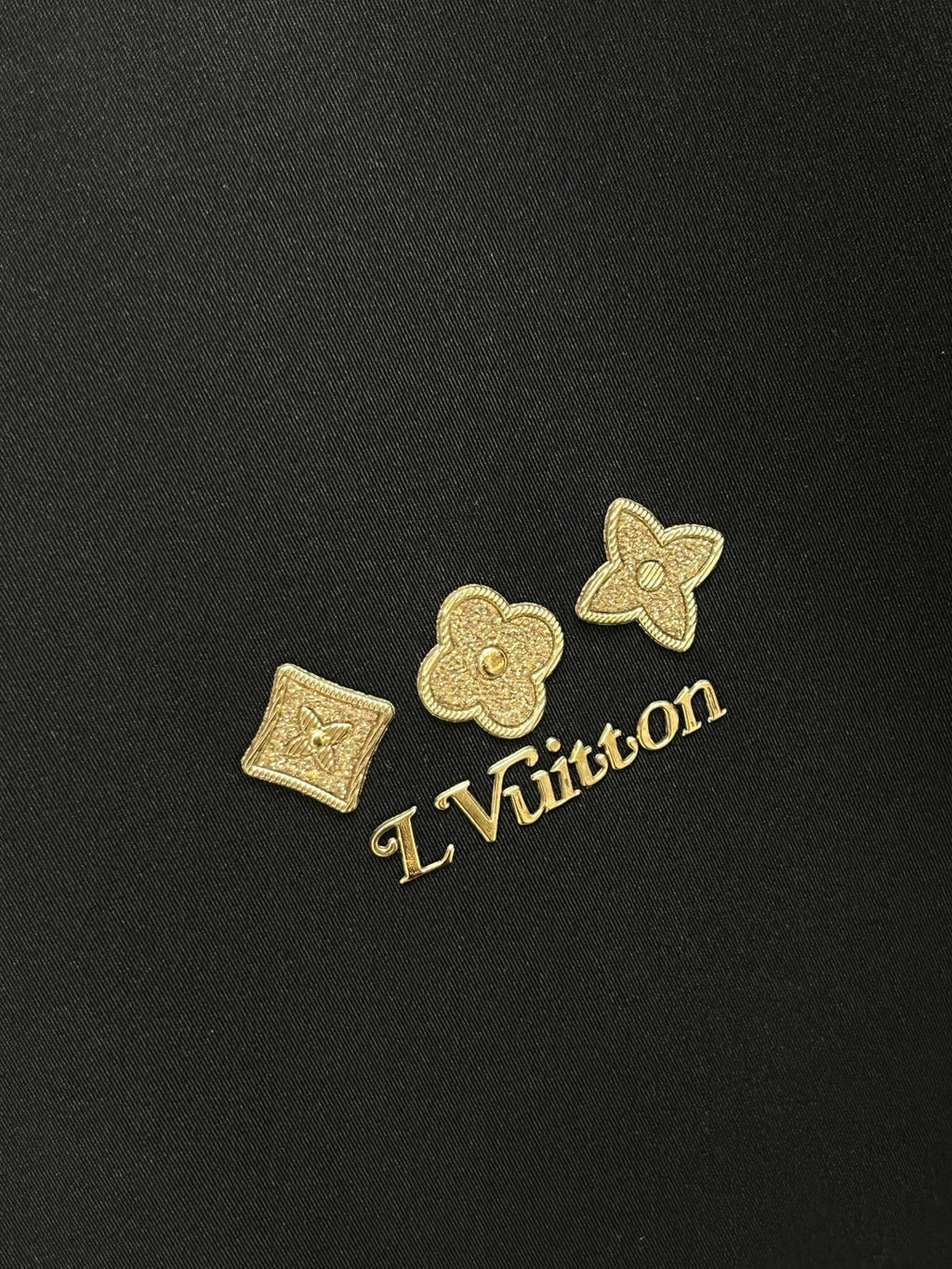 Louis Vuitton Black Monogram Embroidered Dress Shirt