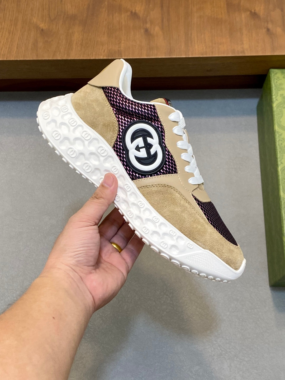 Gucci Interlocking G Mesh Sneakers