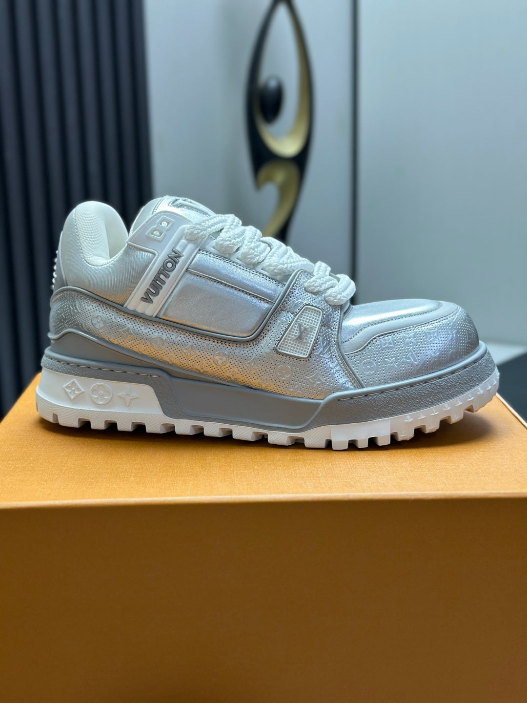 Louis Vuitton LV Trainer Sneaker - Silver Metallic