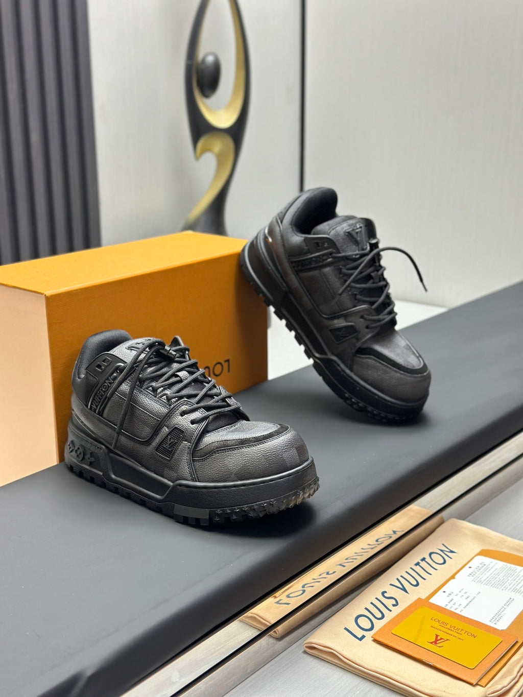 Louis Vuitton LV Trainer Sneaker - All Black