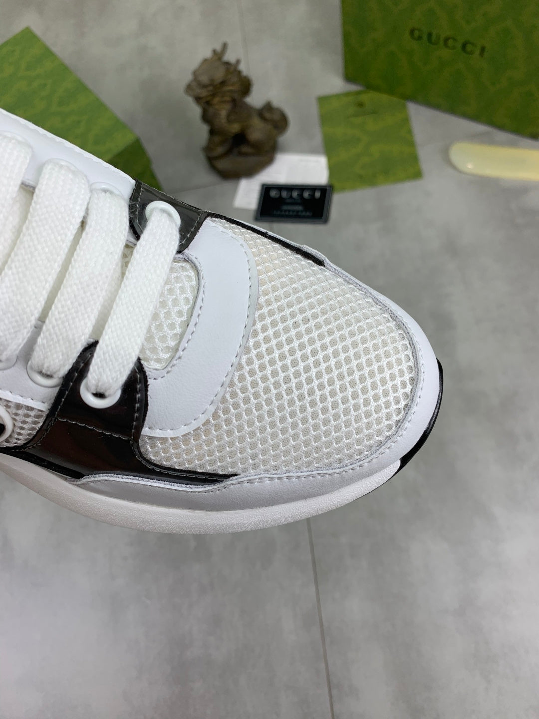 Gucci GG Logo White Leather Sneakers