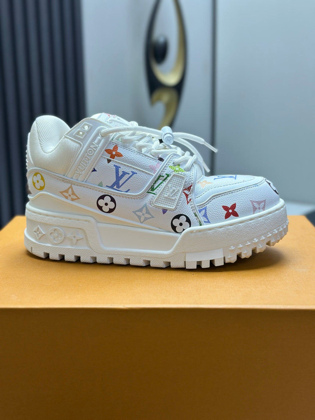 Louis Vuitton LV Trainer Sneaker - White Multicolor Monogram