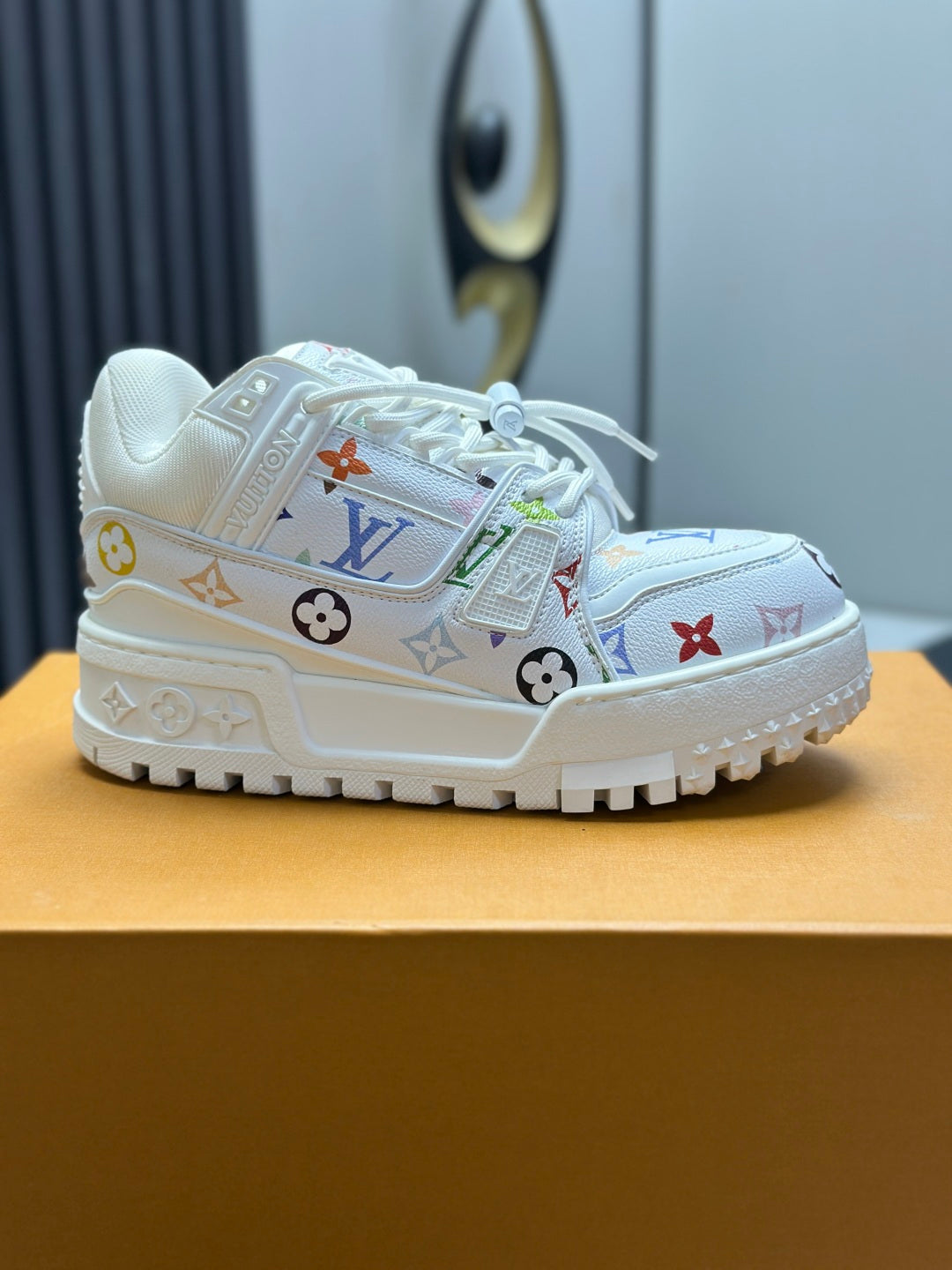 Louis Vuitton LV Trainer Sneaker - White Multicolor Monogram