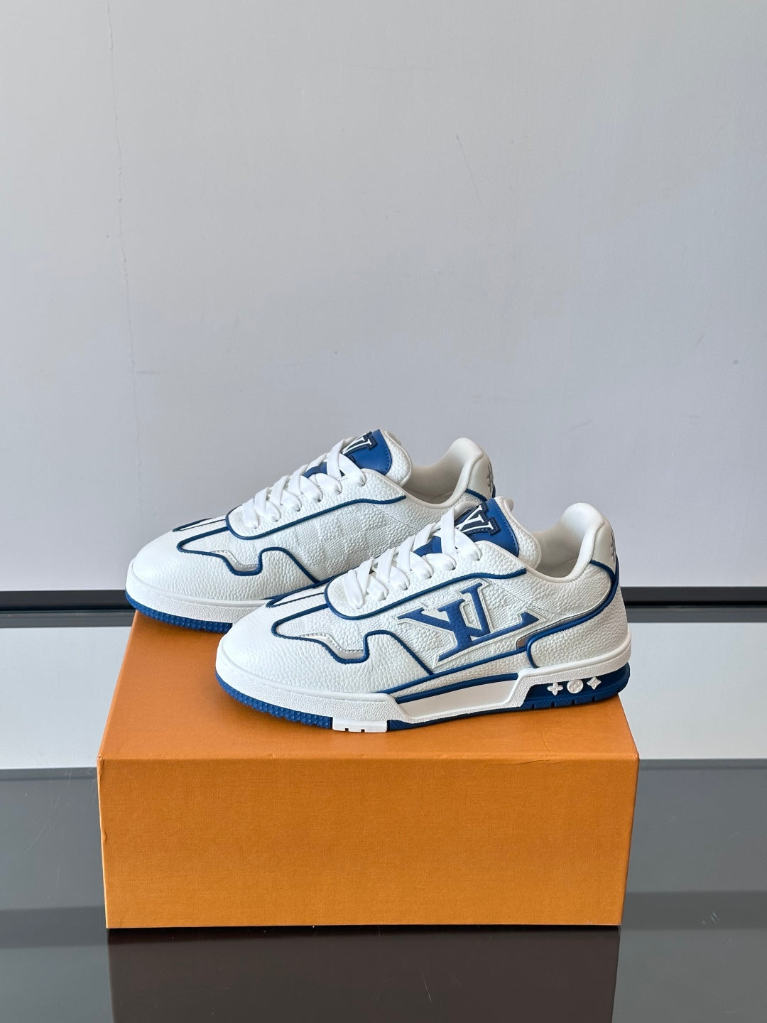 Louis Vuitton LV Trainer Sneaker - White Blue