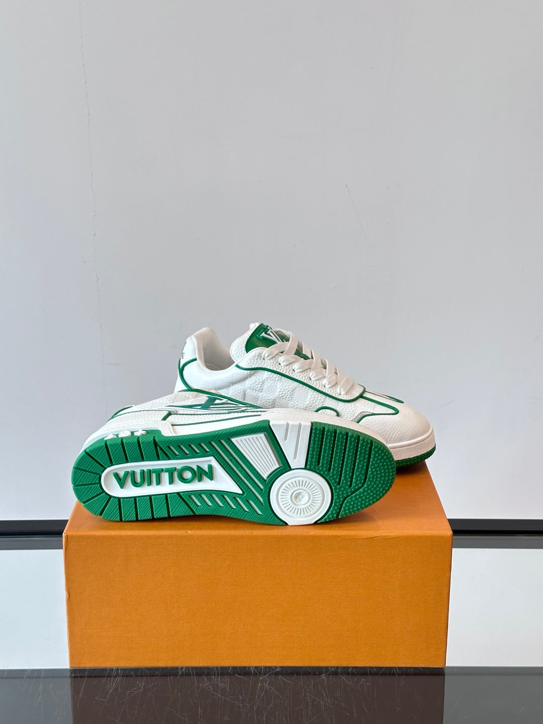 Louis Vuitton LV Trainer Sneaker White Green
