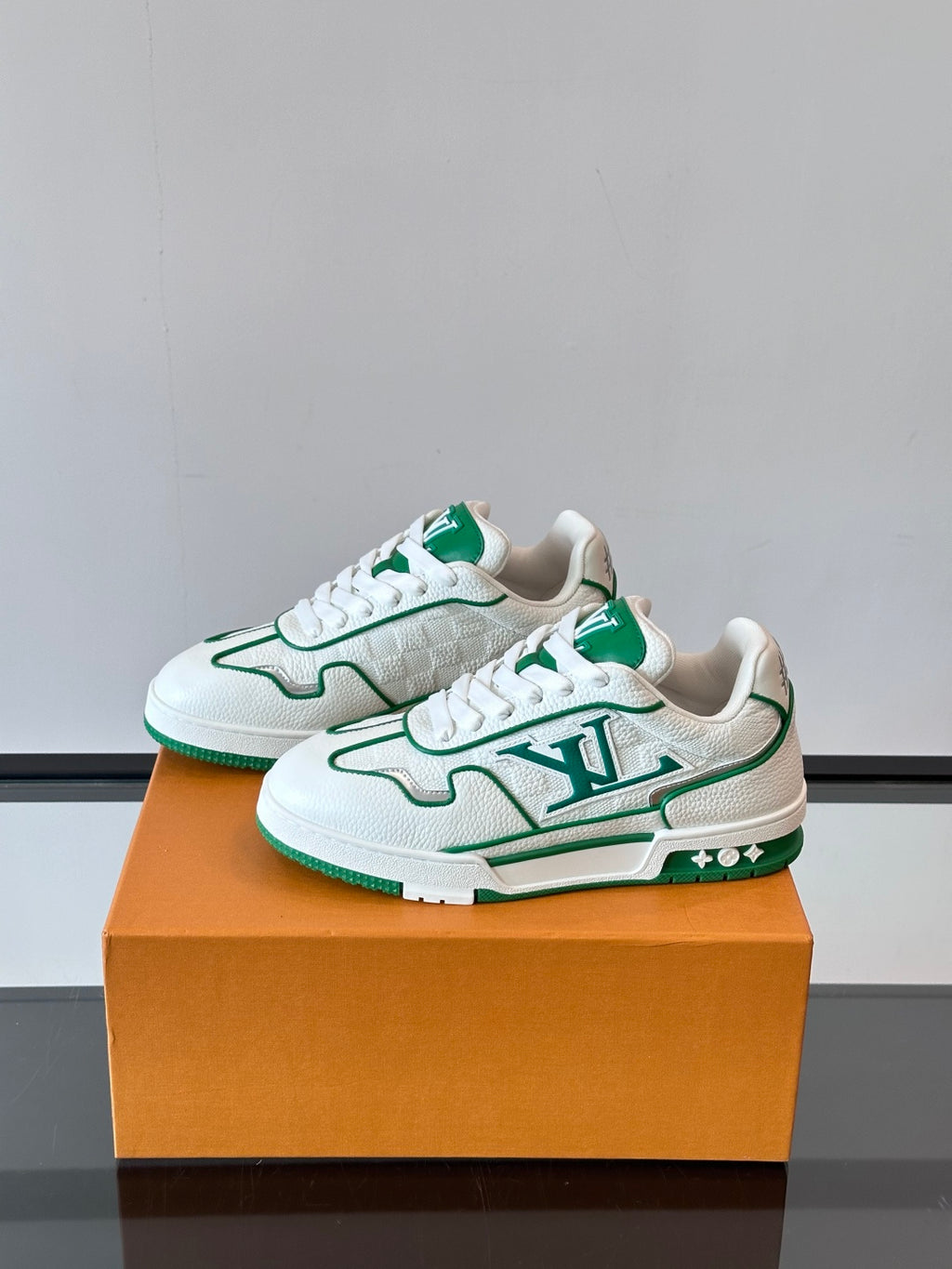 Louis Vuitton LV Trainer Sneaker White Green