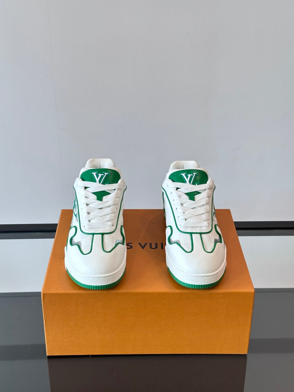 Louis Vuitton LV Trainer Sneaker White Green