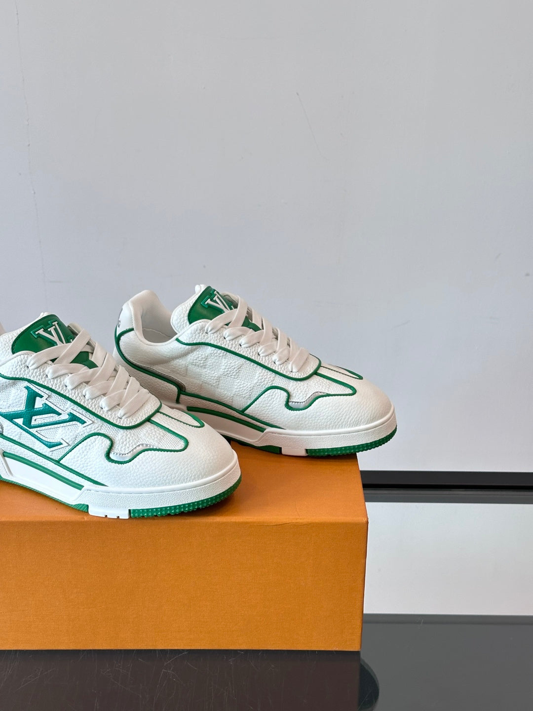 Louis Vuitton LV Trainer Sneaker White Green