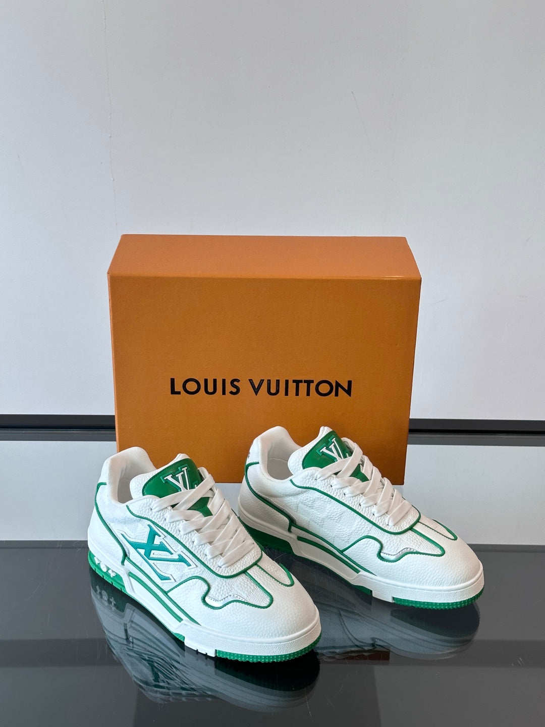 Louis Vuitton LV Trainer Sneaker White Green