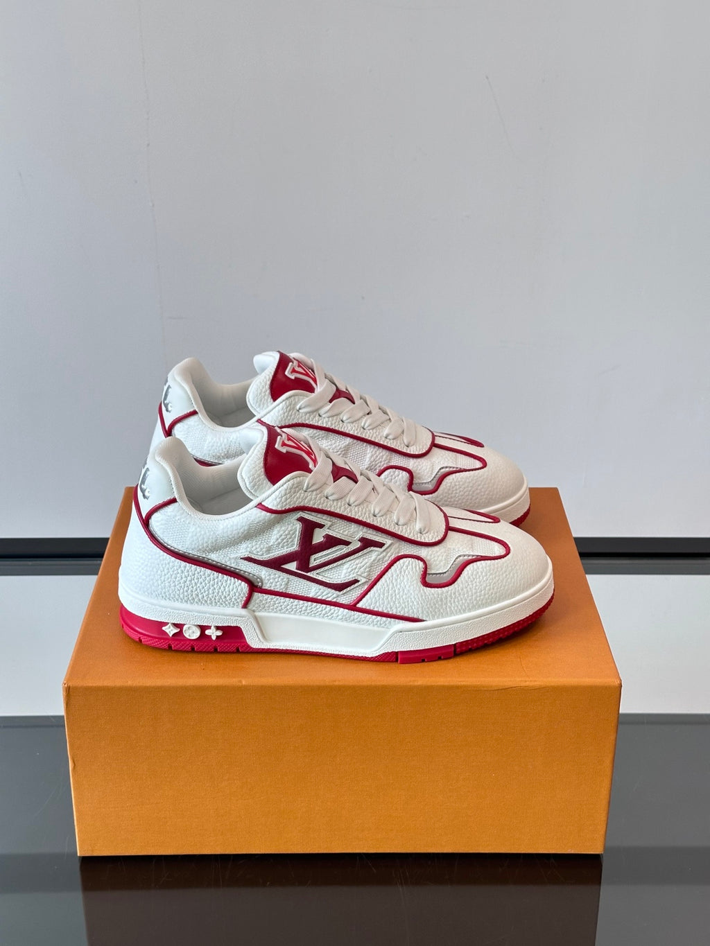 Louis Vuitton LV Trainer Sneaker - White/Red