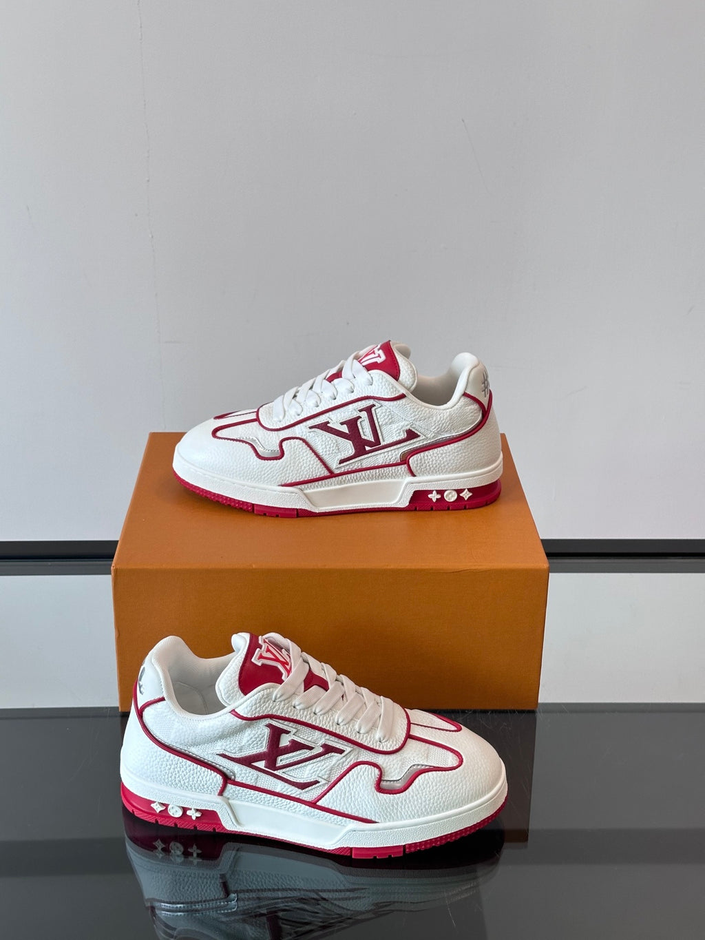 Louis Vuitton LV Trainer Sneaker - White/Red