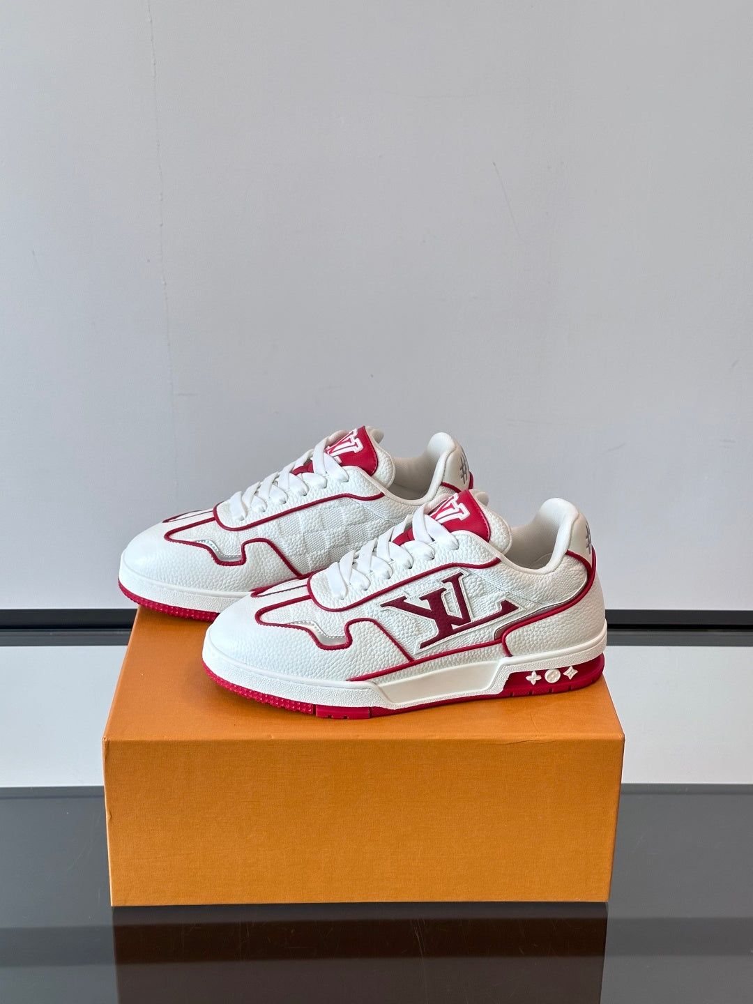 Louis Vuitton LV Trainer Sneaker - White/Red