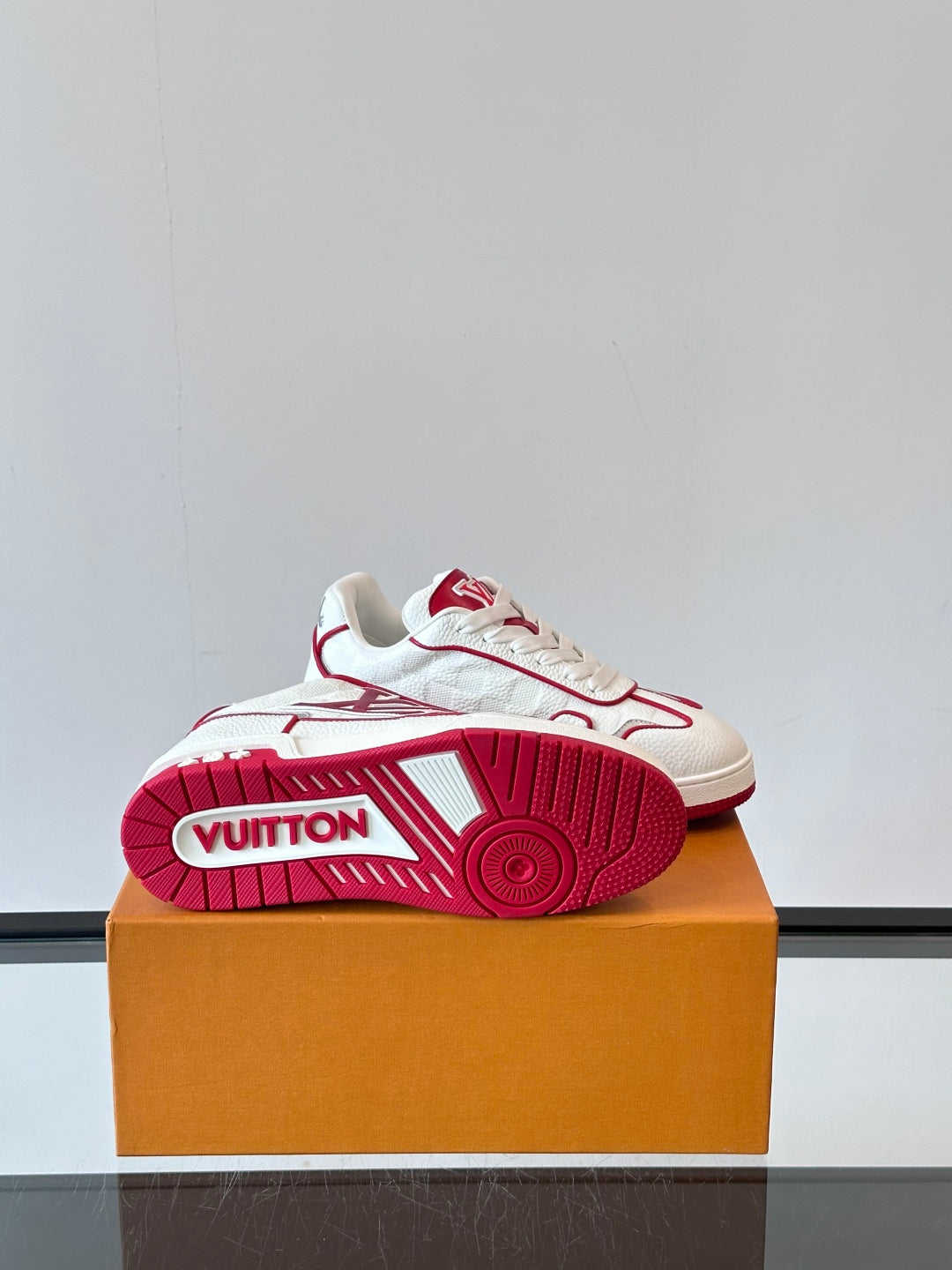 Louis Vuitton LV Trainer Sneaker - White/Red