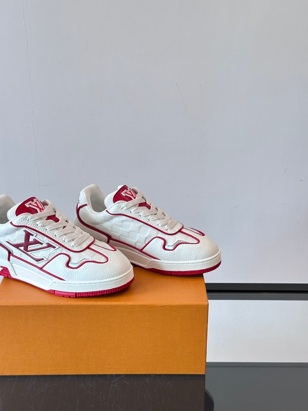 Louis Vuitton LV Trainer Sneaker - White/Red