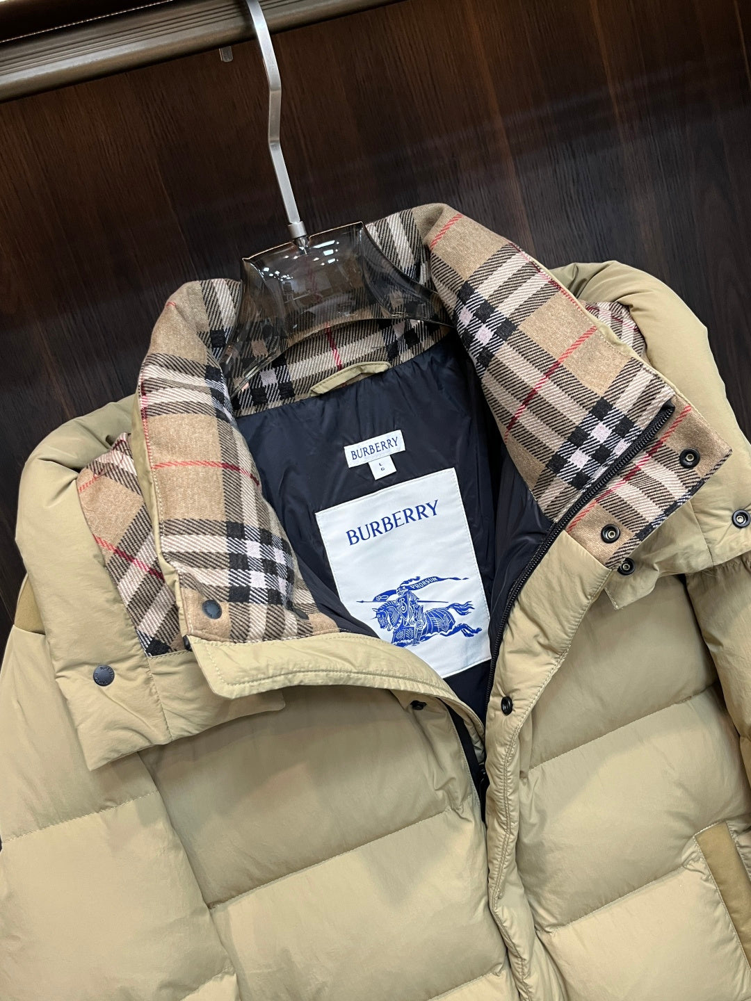 Burberry Detachable Hood Puffer Jacket