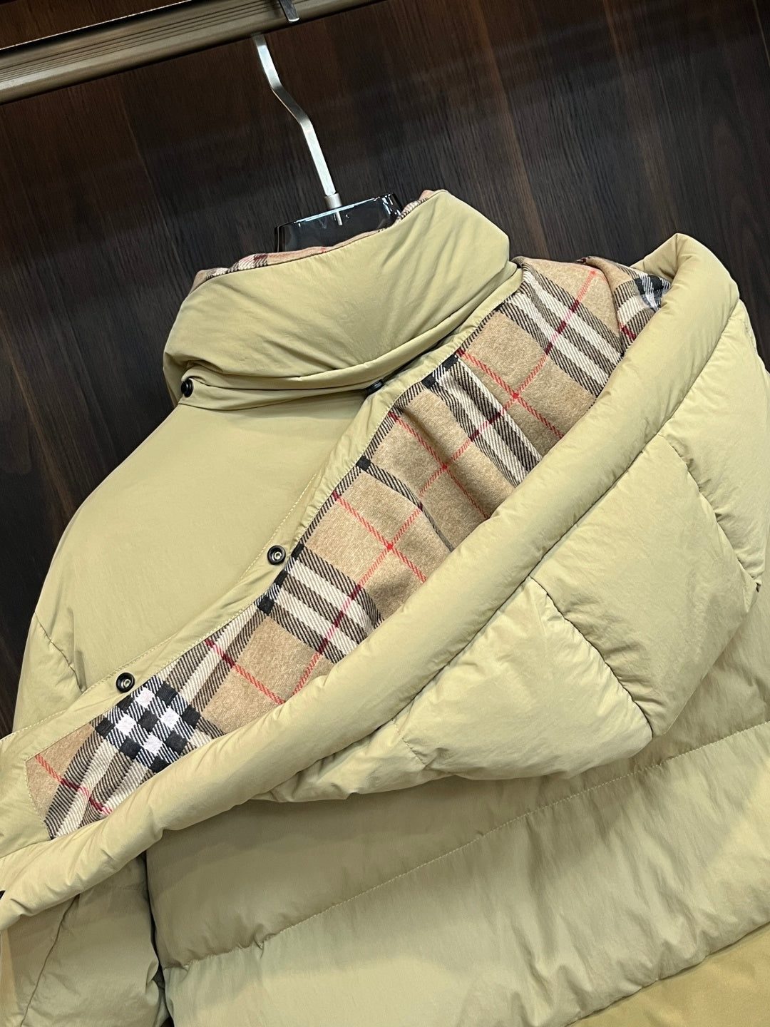 Burberry Detachable Hood Puffer Jacket