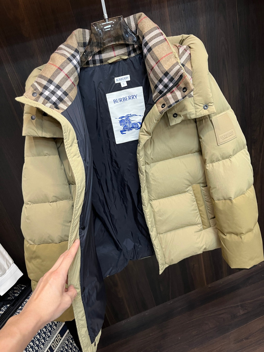 Burberry Detachable Hood Puffer Jacket
