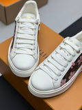 Louis Vuitton Time Out Sneaker - White/Pink Cherry Blossom