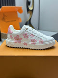 Louis Vuitton Time Out Sneaker - White/Pink Cherry Blossom