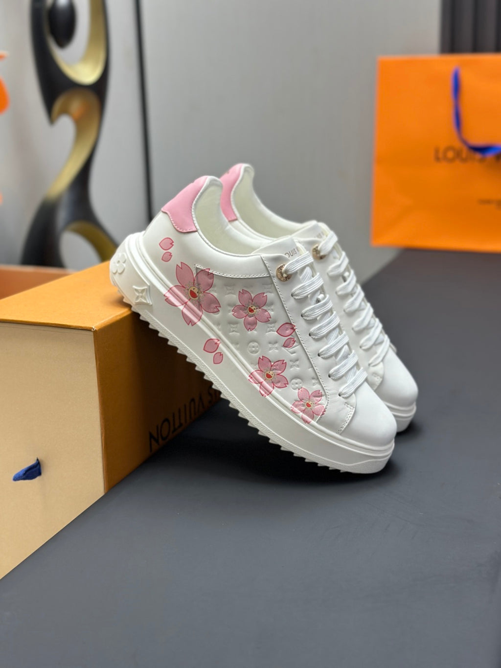 Louis Vuitton Time Out Sneaker - White/Beige