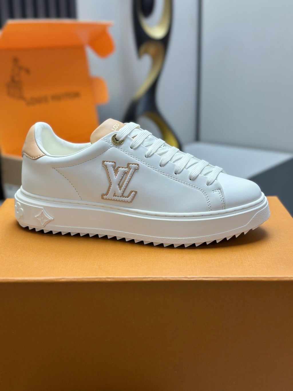 Louis Vuitton Time Out Sneaker - White/Beige