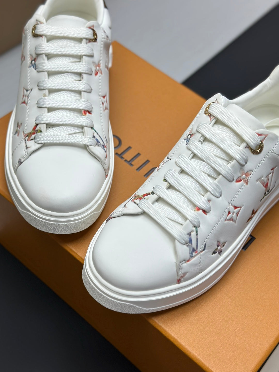 Louis Vuitton Time Out Sneaker - White Multicolor Monogram