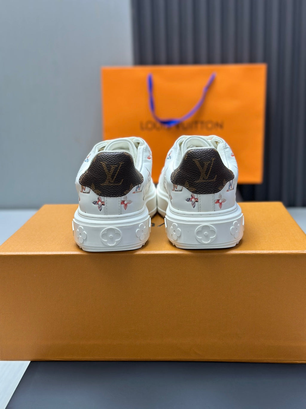 Louis Vuitton Time Out Sneaker - White Multicolor Monogram
