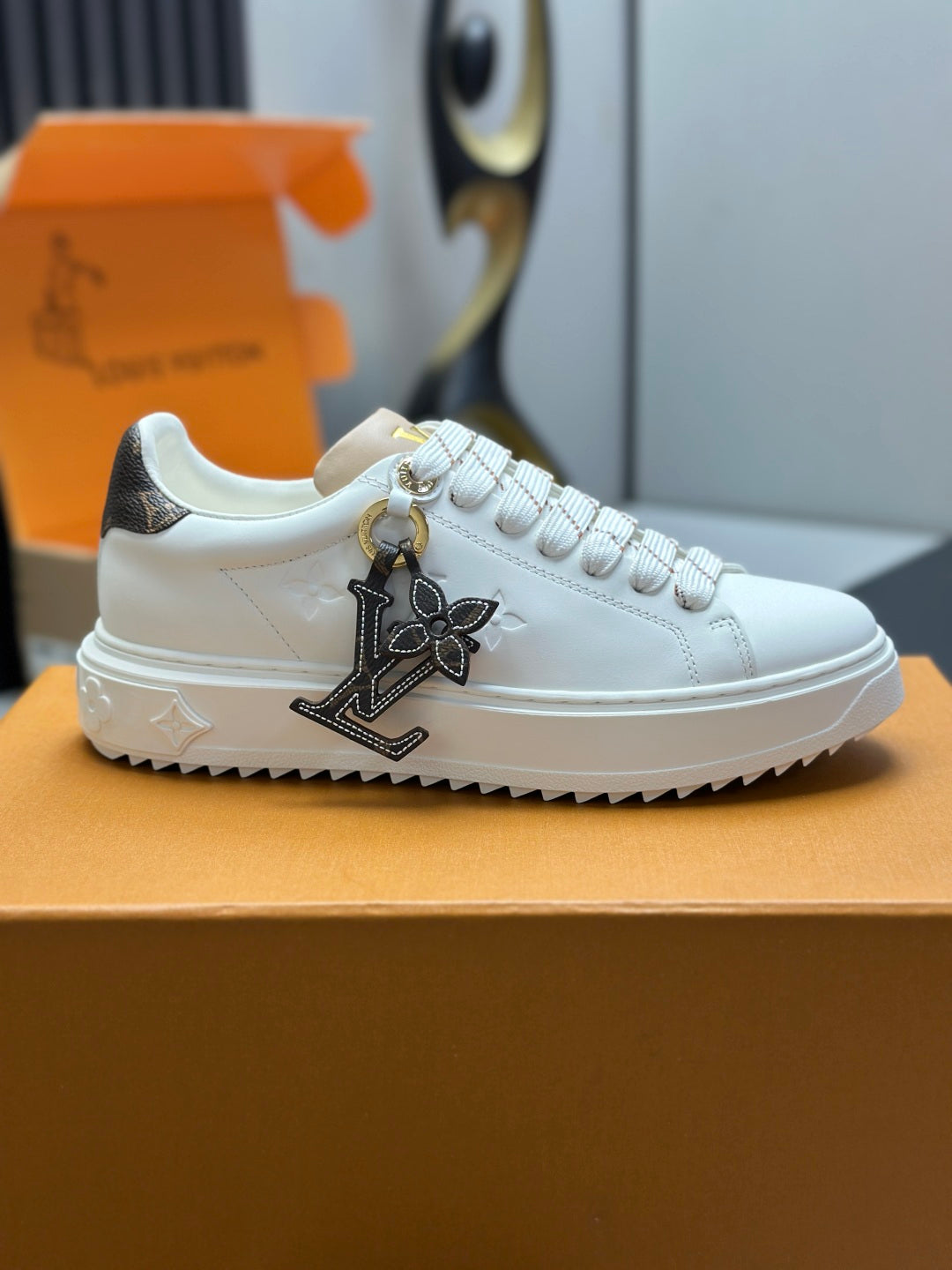 Louis Vuitton Time Out Sneaker - White Crystal LV