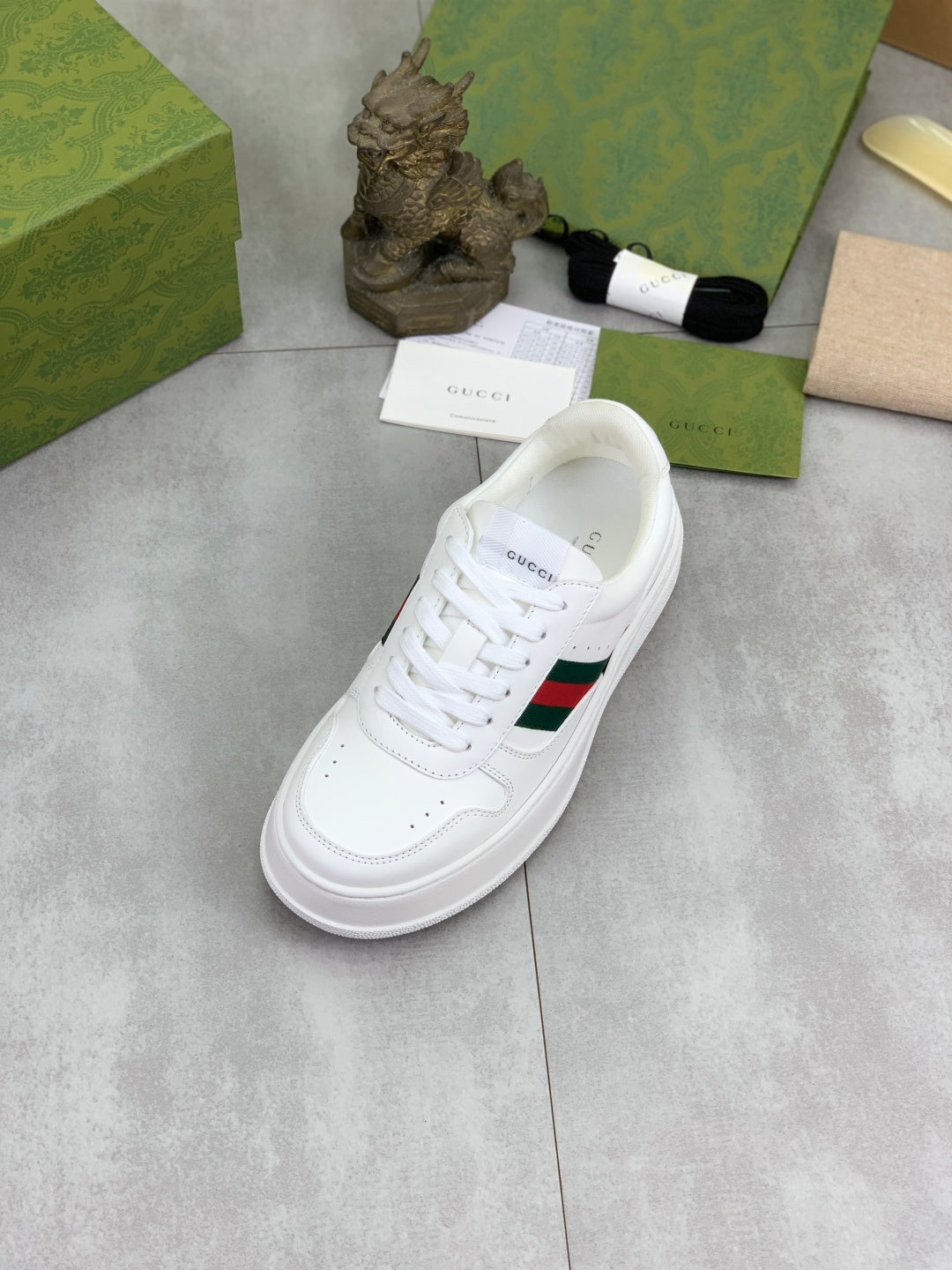 Gucci GG Monogram Platform Loafers Black