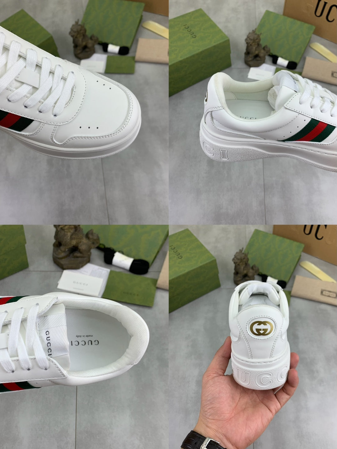 Gucci GG Monogram Platform Loafers Black
