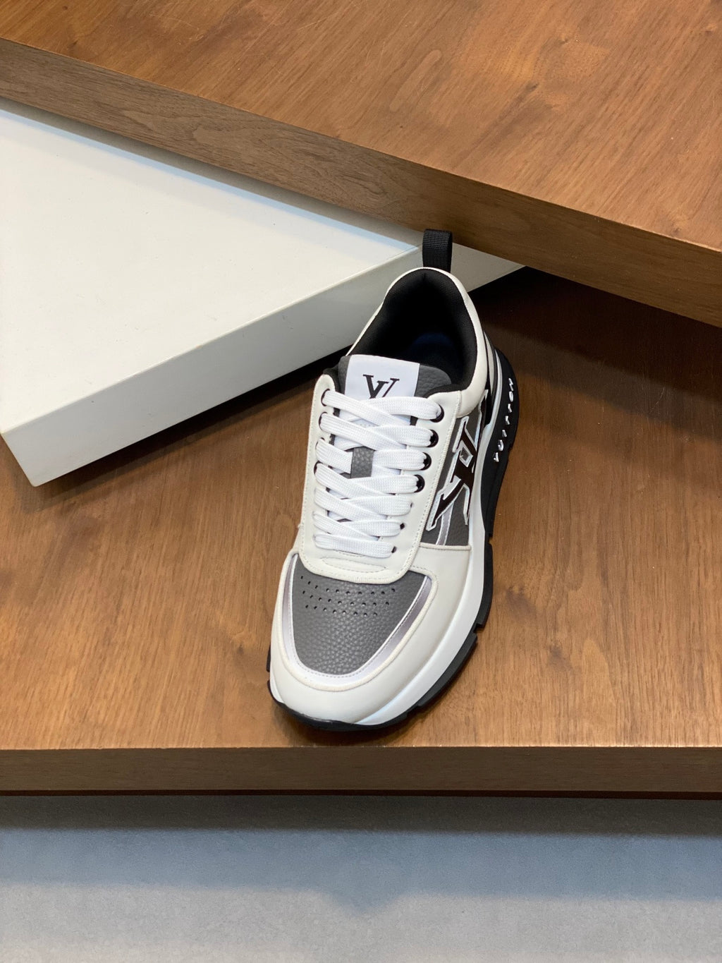 Louis Vuitton Run Away Sneaker - White/Black/Grey