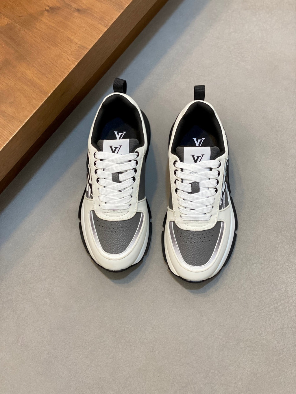 Louis Vuitton Run Away Sneaker - White/Black/Grey