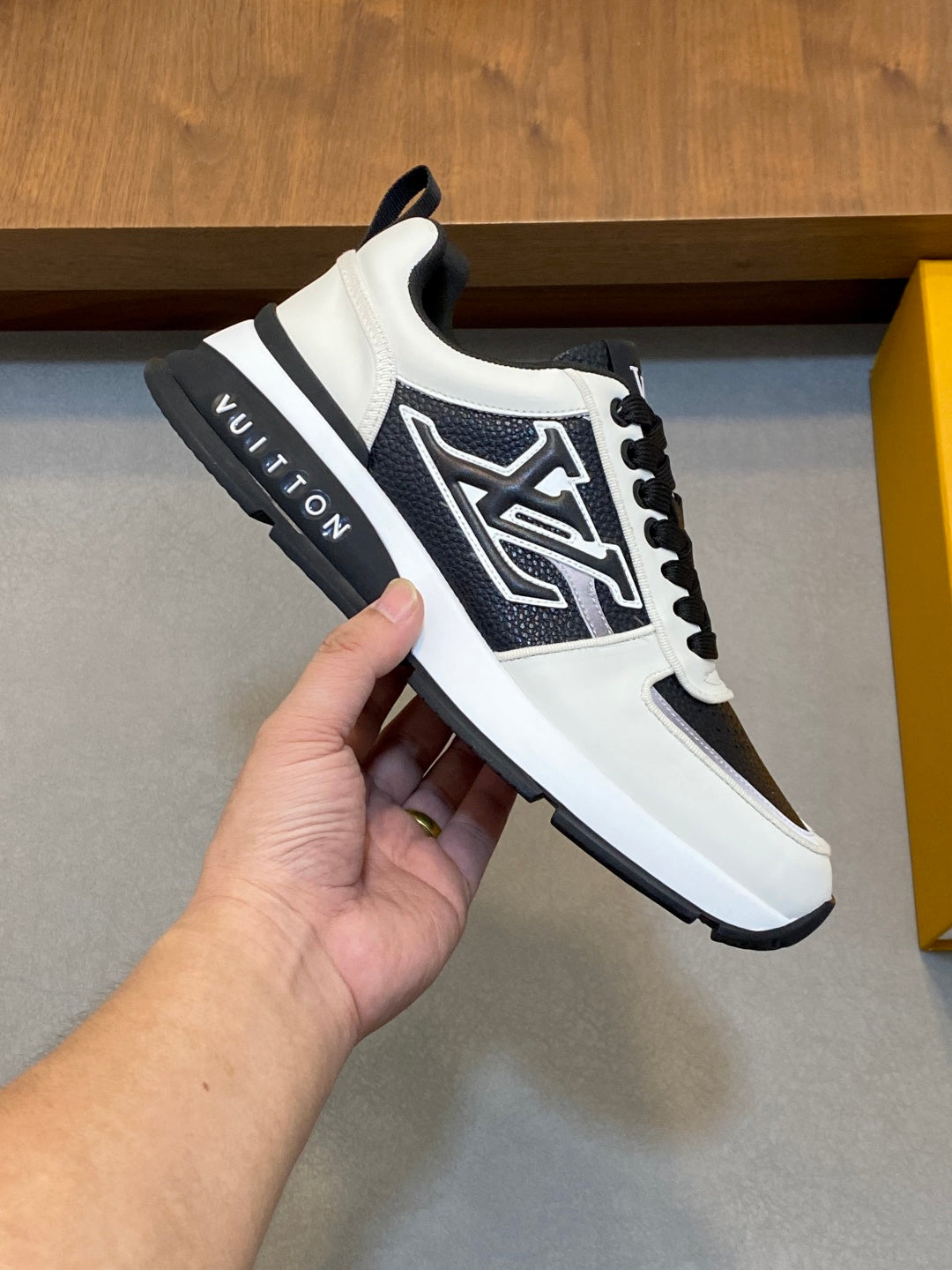 Louis Vuitton Run Away Sneaker - White/Black/Grey