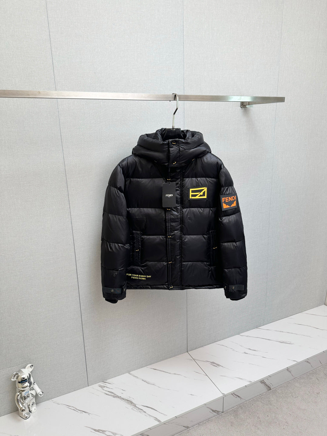 Fendi Black Puffer Jacket