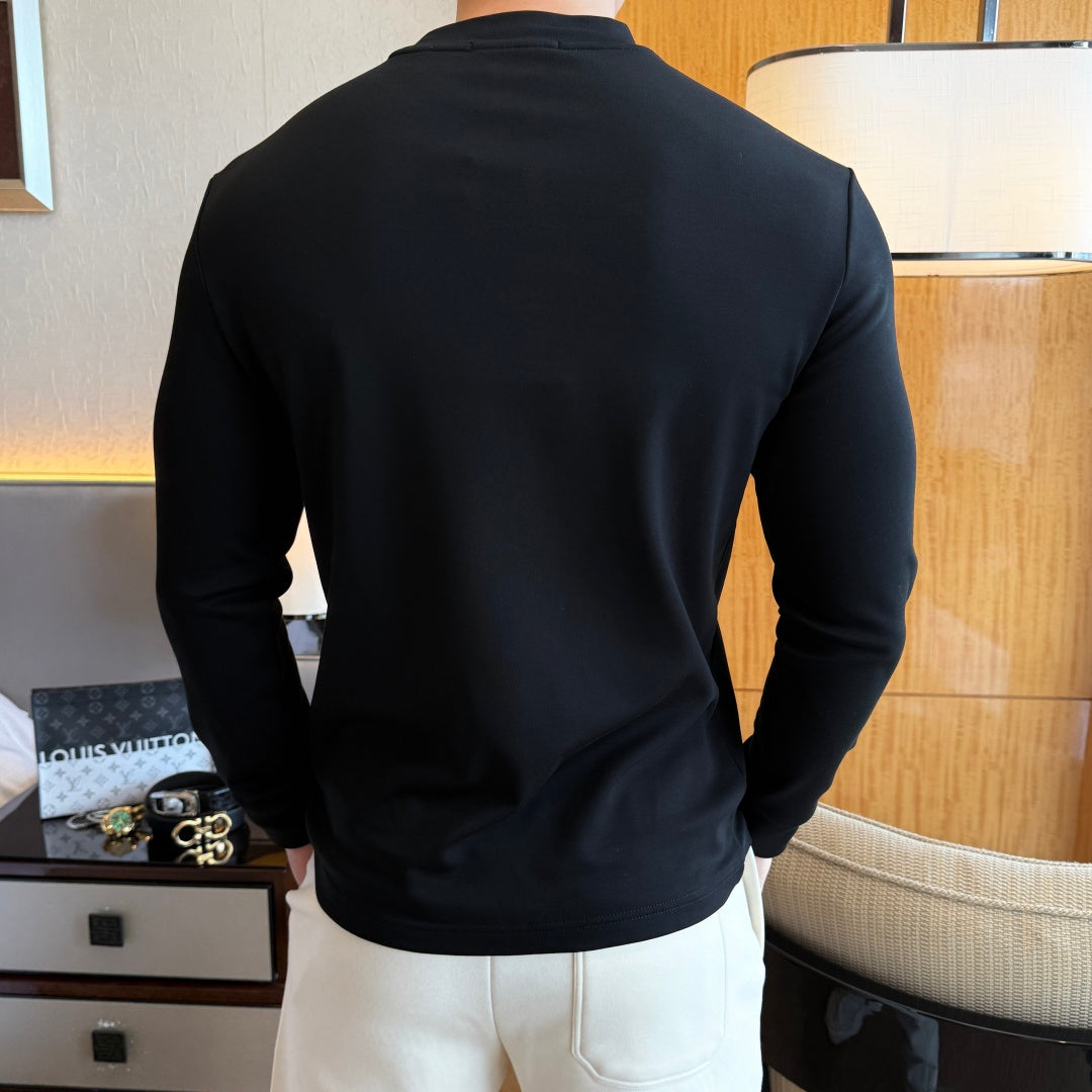 Louis Vuitton Veanton Moon Graphic Long Sleeve Black Shirt