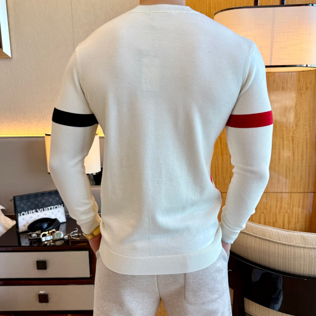Moncler Colorblock Geometric Sweater