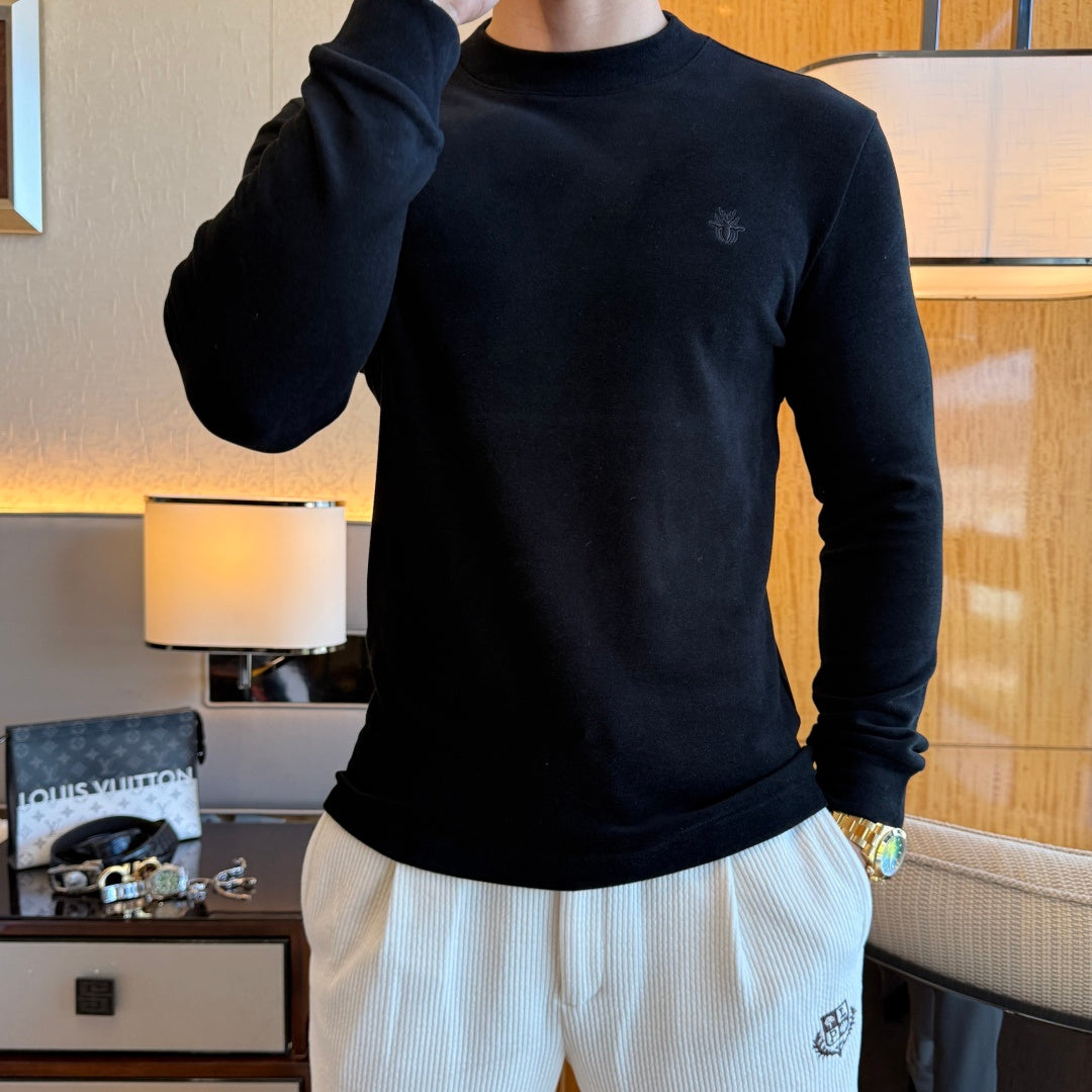Dior Classic Embroidered Logo Sweater - Black