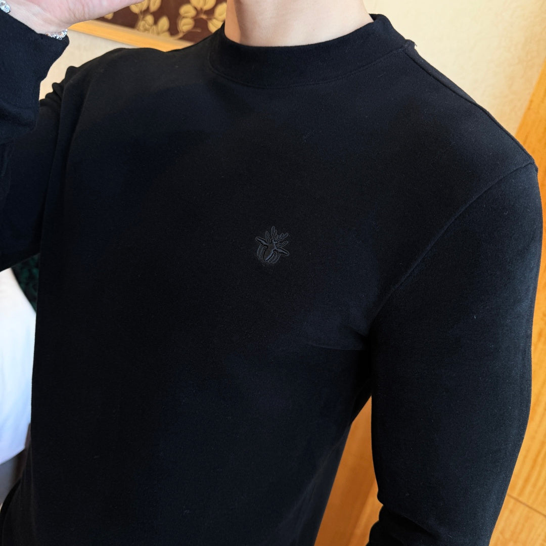 Dior Classic Embroidered Logo Sweater - Black