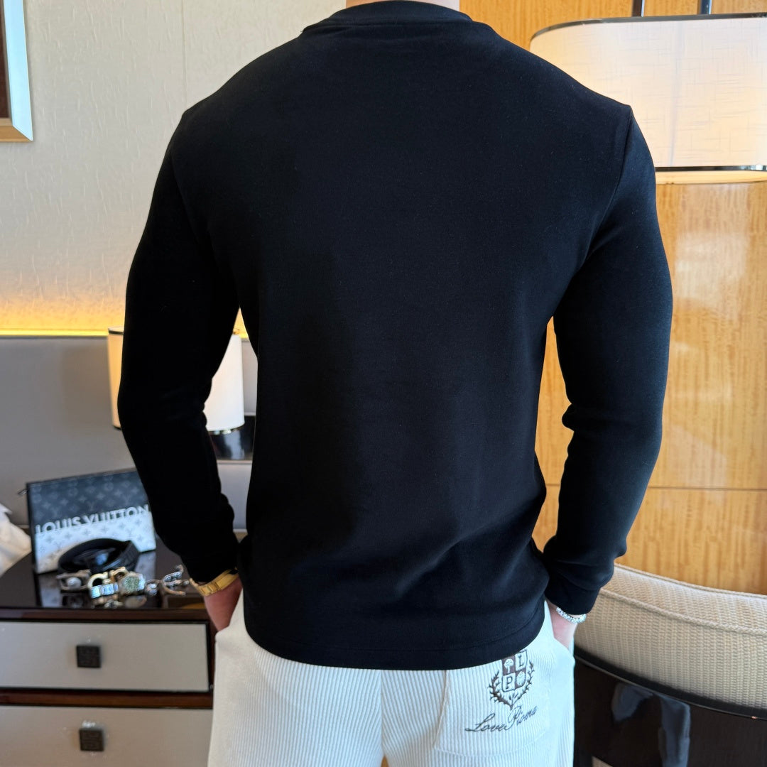 Dior Classic Embroidered Logo Sweater - Black