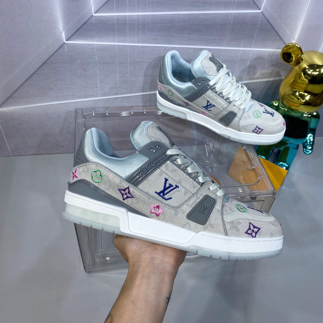 Louis Vuitton LV Trainer Sneaker - Grey/White Multicolor Monogram